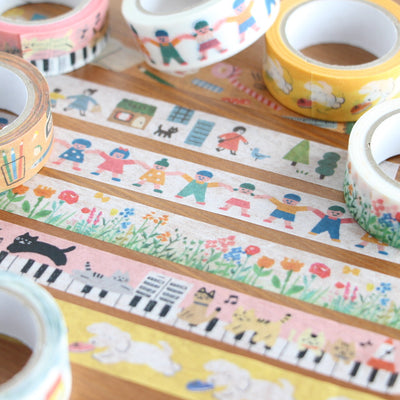 Furukawashiko Wa-Life watashi-biyori washi tape - Hand in hand