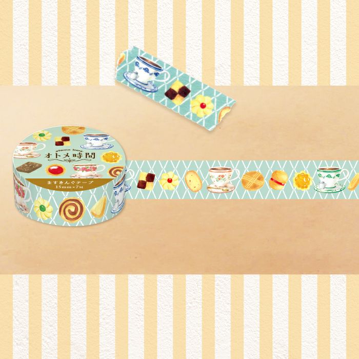 Furukawashiko Tea Time Washi Tape - Cookie QMT72