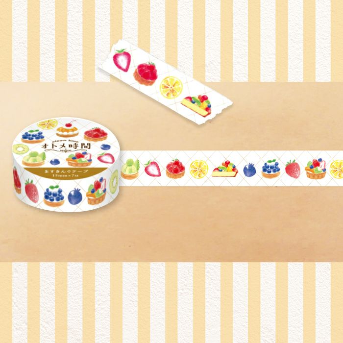 Furukawashiko Tea Time Washi Tape - Fruit Tart QMT73
