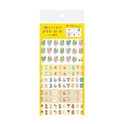 Furukawashiko Wa-Life Mini Clear Sticker Sheet - Numbers