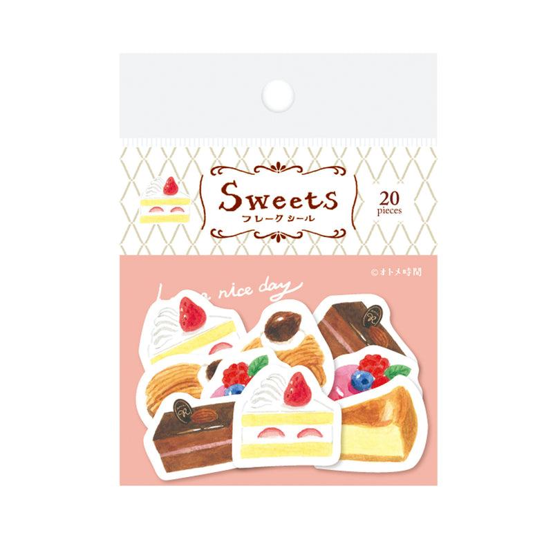 Furukawashiko Tea Time Washi Sticker Flakes - Cake QSA118
