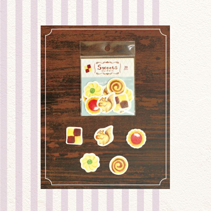 Furukawashiko Tea Time Washi Sticker Flakes - Cookie QSA119