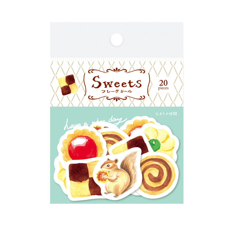 Furukawashiko Tea Time Washi Sticker Flakes - Cookie QSA119