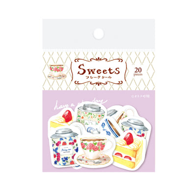Furukawashiko Tea Time Washi Sticker Flakes - Tea Time QSA121
