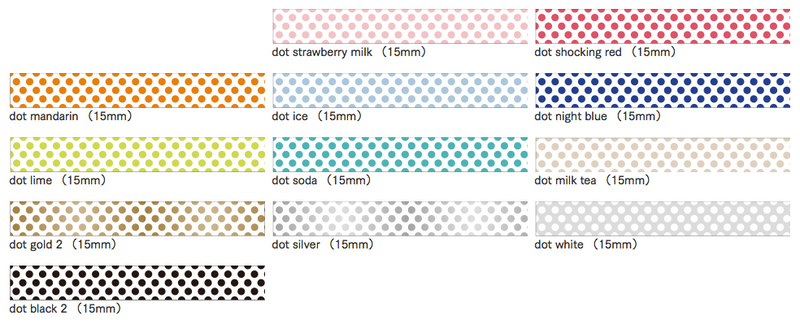 Kamoi mt deco 2017ss - dot lime washi tape